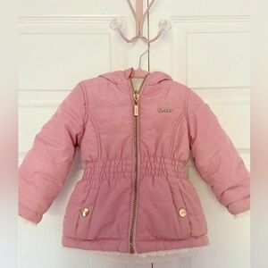 DKNY | Double view blush baby girl jacket.